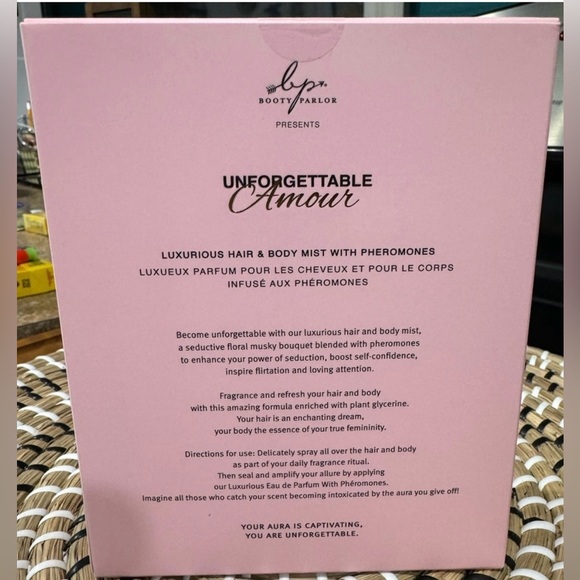 Booty Parlor - Unforgettable Amour Luxurious Hair Mist W/ Pheromones - RARE NIB - Picture 7 of 13